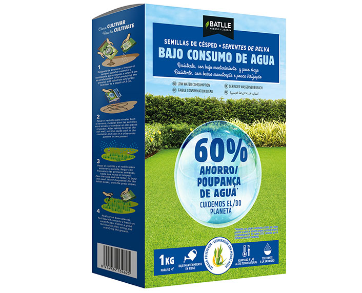 Una mezcla de semillas de césped para ahorrar un 60% de agua 