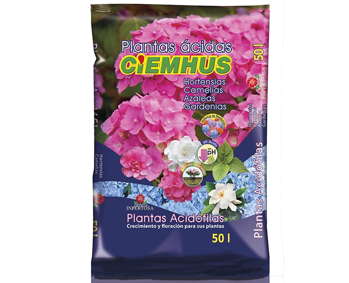 Un sustrato específico para hortensias, azaleas, camelias... 